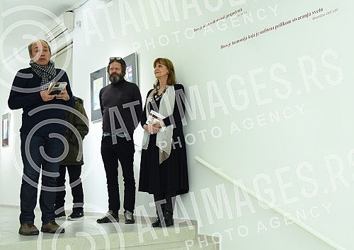 Exhibition of paintings by Helgi Thorgils Fridjonsson in the Chaos Gallery.Izlozba slika Helgi Thorgils Fridjonsson u galeriji Haos 