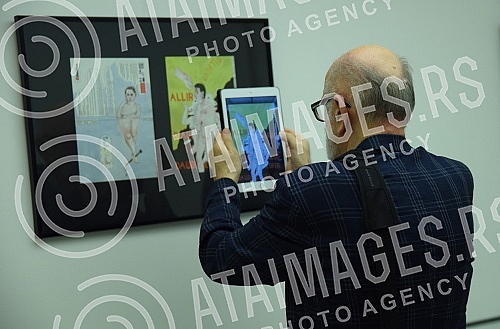 Exhibition of paintings by Helgi Thorgils Fridjonsson in the Chaos Gallery.Izlozba slika Helgi Thorgils Fridjonsson u galeriji Haos 