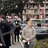 Stefan Djuric Rasta is leaving the court after reaching an agreement in the First Basic Court in Belgrade on admitting guilt for illegal possession of drugs, which he concluded with the Belgrade Higher Public Prosecutor's Office, and was sentenced to