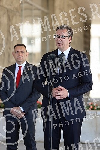 On the plateau in front of the Palace of Serbia, the Day of the Ministry of the Interior and the Police Day were marked, during which 1,337 new members of the Ministry of the Interior took the oath.Na platou ispred Palate Srbija obelezen je Dana Mi