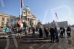 Supporters of the Provisional Assembly of the People Worthy of Serbia gathered in front of the National Assembly building.Pristalice Privremene skupstine naroda dostojnog Srbije okupile su se ispred zgrade Narodne skupstine.