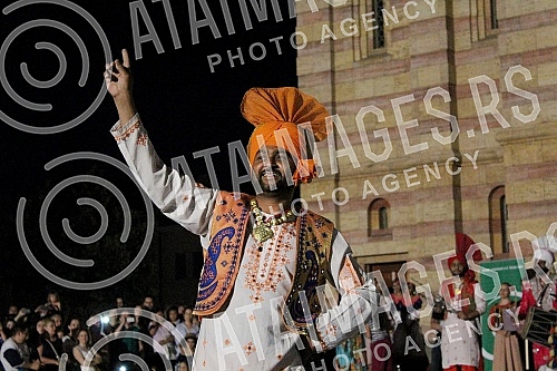Opening ceremony of Dukat fest held in Banja Luka in front of temlp of Hrista Spasitelja.Svecana ceremonija otvaranja Dukat festa odrzana u Banja Luci ispred Hrama Hrista Spasitelja.