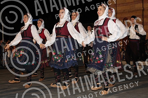 Opening ceremony of Dukat fest held in Banja Luka in front of temlp of Hrista Spasitelja.Svecana ceremonija otvaranja Dukat festa odrzana u Banja Luci ispred Hrama Hrista Spasitelja.