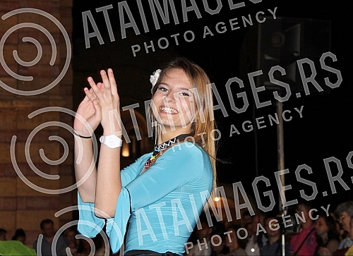 Opening ceremony of Dukat fest held in Banja Luka in front of temlp of Hrista Spasitelja.Svecana ceremonija otvaranja Dukat festa odrzana u Banja Luci ispred Hrama Hrista Spasitelja.