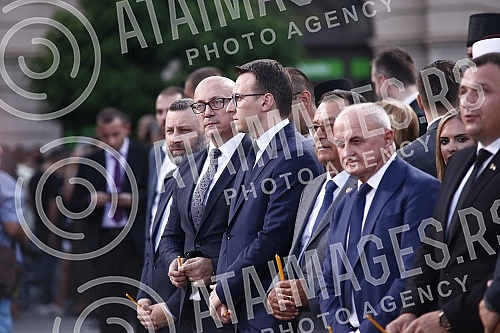 The state manifestation dedicated to the memory of all martyred and exiled Serbs on the occasion of the 27th anniversary of the military action Storm, this year was held in Novi Sad on Freedom Square.Drzavna manifestacija posvecena secanju na sve st