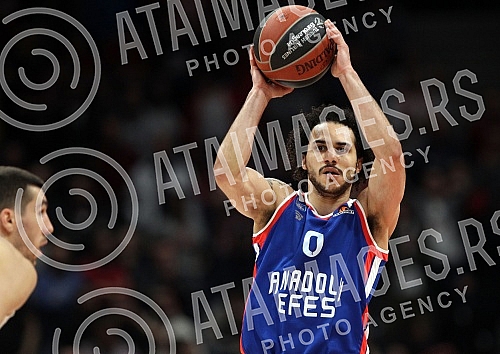 Match of Round 22 of Euroleague between BC Crvena zvezda vs BC Anadolu Efes Istanbul.Utakmica 22. kola Evrolige izmedju KK Crvena zvezda i KK Anadolu Efes.