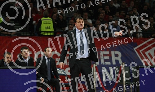 Match of Round 22 of Euroleague between BC Crvena zvezda vs BC Anadolu Efes Istanbul.Utakmica 22. kola Evrolige izmedju KK Crvena zvezda i KK Anadolu Efes.