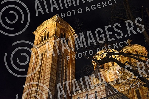 Support Meeting for Serbs and the Serbian Orthodox Church in Montenegro in front of Church of St. Mark.Skup podrske Srbima i SPC u Crnoj Gori ispred crkve Svetog Marka.