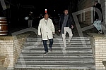 Actor Tamer Hassan going out to the Zlatni Bokal restaurant in Skadarlija.Glumac Tamer Hassan u izlalasku u restoran Zlatni bokal u Skadarliji.