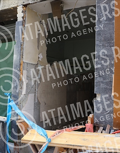A month after the explosion in the fast food restaurant in Cika Ljubina Street, the bar stands intact. A month after the explosion in the fast food restaurant in Cika Ljubina Street, the bar stands intact. 