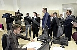 Aleksandar Vucic Premijer Vlade Republike Srbije otvorio je renoviranu zgradu Preksajnog suda u Ustanickoj ulici. 