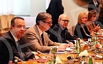 Aleksandar Vucic, met with the Italian Ministers Antonio and Guido Crosetto.Aleksandar Vucic sastao se sa italijanskim ministrima Antonijom Tajanijem i Gvidom Krozetoom.