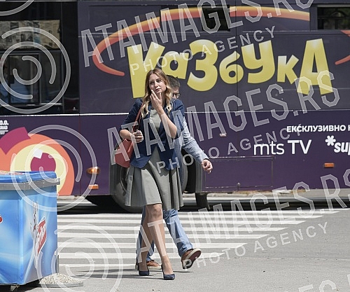 Democratic Party (DS) MP and DS Vice President Aleksandra Jerkov was in Belgrade today due to the interrogation in the Police Administration for the City of Belgrade after the criminal report filed against her by DS President Zoran Lutovac.Poslanic