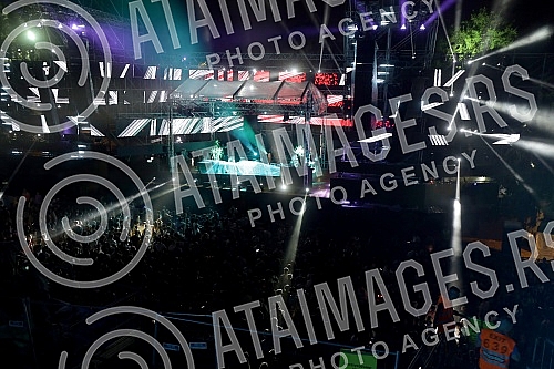 Visitors and atmosphere during the second festival evening at the Exit Festival 2021. Posetioci i atmosfera tokom druge festivalske veceri na Exit festivalu 2021.