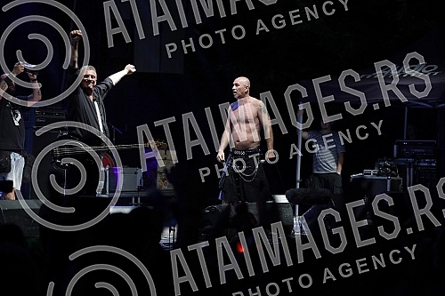 Performance of the group Goblins on the second day of the Exit Festival 2021 on the stage of Visa Fusion stage Nastup grupe Goblini  drugog dana Exit festivala 2021. na bini Visa Fusion stage.