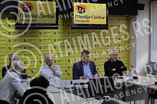 A press conference of the People's Movement of Serbs from Kosovo and Metohija Otadzbina was held at the Media Center on the occasion of the elections in Serbia on April 3.U Medija centru je odrzana konferencija za novinare Narodnog pokreta Srba sa 