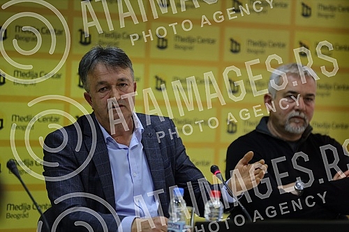 A press conference of the People's Movement of Serbs from Kosovo and Metohija Otadzbina was held at the Media Center on the occasion of the elections in Serbia on April 3.U Medija centru je odrzana konferencija za novinare Narodnog pokreta Srba sa 