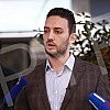 A press conference of the Free Citizens' Movement was held in front of the administrative building of the Electric Power Industry of Serbia on the topic 