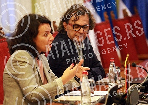 People's deputies of the Green-Left Club - Ne davimo Beograd - Moramo, Jelena Jerinic and Djordje Pavicevic met with the head of the Council of Europe office in Belgrade Tobias Flesenkemper and the deputy head of the office Nadia Cuk.Narodni poslan