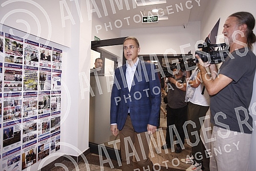 The session of the Presidency of the Serbian Progressive Party is held at the headquarters of the SNS.Sednica Predsednistva Srpske napredne stranke odrzava se u sedistu SNS.