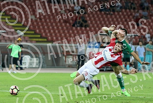Europa League 3rd round qualification match between FK Crvena Zvezda (Serbia) and FC Floriana (Malta)  played at Rajko Mitic stadium. Utakmica 3. kola kvalifikacija za Ligu Evrope izmedju FK Crvena Zvezda (Srbija) i FK Florijana (Malta) odigrana na 