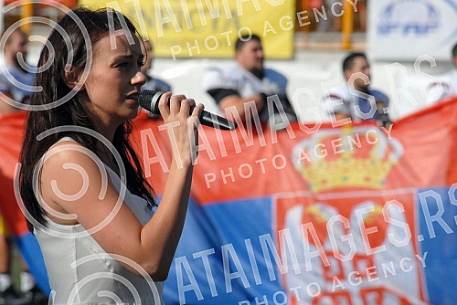 Final four Belgrade Europe Champions League odrzan na stadionu Vozdovac (TC Stadion) u Beograd. Finalna utakmica izmedju SBB Vukovi (Belgrade/Serbia) i Carlstad Crusaders(Sweden).