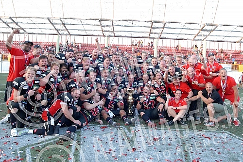 Final four Belgrade Europe Champions League odrzan na stadionu Vozdovac (TC Stadion) u Beograd. Finalna utakmica izmedju SBB Vukovi (Belgrade/Serbia) i Carlstad Crusaders(Sweden).