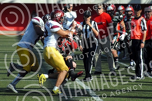 Final four Belgrade Europe Champions League odrzan na stadionu Vozdovac (TC Stadion) u Beograd. Finalna utakmica izmedju SBB Vukovi (Belgrade/Serbia) i Carlstad Crusaders(Sweden).