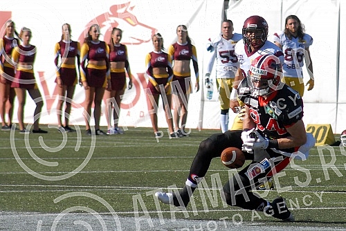 Final four Belgrade Europe Champions League odrzan na stadionu Vozdovac (TC Stadion) u Beograd. Finalna utakmica izmedju SBB Vukovi (Belgrade/Serbia) i Carlstad Crusaders(Sweden).