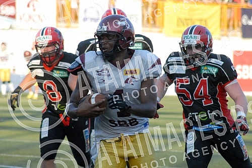 Final four Belgrade Europe Champions League odrzan na stadionu Vozdovac (TC Stadion) u Beograd. Finalna utakmica izmedju SBB Vukovi (Belgrade/Serbia) i Carlstad Crusaders(Sweden).