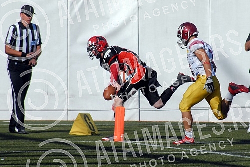 Final four Belgrade Europe Champions League odrzan na stadionu Vozdovac (TC Stadion) u Beograd. Finalna utakmica izmedju SBB Vukovi (Belgrade/Serbia) i Carlstad Crusaders(Sweden).