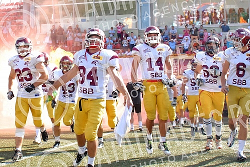 Final four Belgrade Europe Champions League odrzan na stadionu Vozdovac (TC Stadion) u Beograd. Finalna utakmica izmedju SBB Vukovi (Belgrade/Serbia) i Carlstad Crusaders(Sweden).