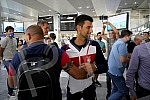 The best tennis player in the world Novak Djokovic wished Zvezda a happy trip to Kazakhstan, in a meeting with his good friend Dejan Stankovic, at the 
