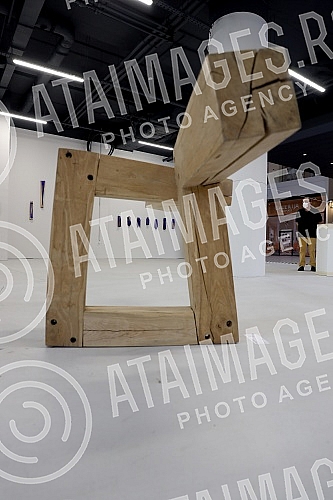 The collective exhibition of sculptures 