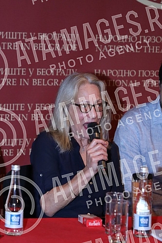 A press conference was held at the National Theater on the occasion of the announcement of the premiere of Leo Tolstoy's play 