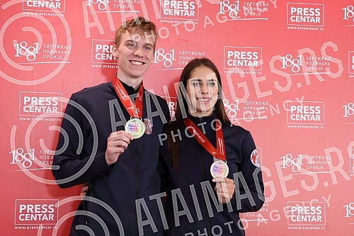 The Taekwondo Association of Serbia organized a press conference on the success of the Serbian national team in taekwondo and paratequondo at the European Senior Championships in Manchester, held from 19 to 22 May, which was attended by more than 700