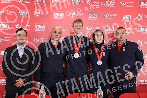 The Taekwondo Association of Serbia organized a press conference on the success of the Serbian national team in taekwondo and paratequondo at the European Senior Championships in Manchester, held from 19 to 22 May, which was attended by more than 700
