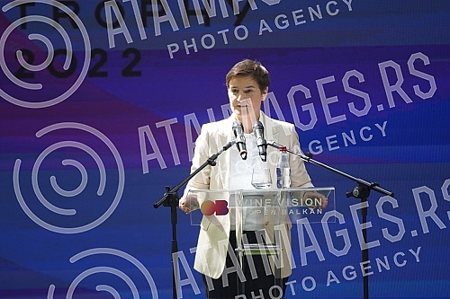 The President of the Government of the Republic of Serbia, Ana Brnabic, attended the awarding of the Wine Trophy of the Open Balkans as part of the First International Wine Fair Wine Vision of the Open Balkans in Hall 1 of the Belgrade Fair.Predsed