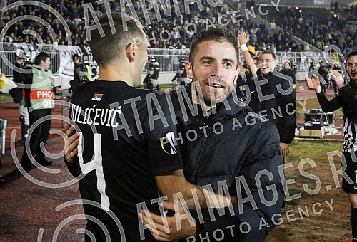 UEFA Europa League group stage match between FK Partizan (Serbia) and KF Skenderbeu (Albania) played at Partizan stadium. Utakmica grape faze UEFA Evropa Lige izmedju FK Partizan i FK Skenderbeg odigrana na station Partizana.