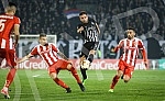 UEFA Europa League group stage match between FK Partizan (Serbia) and KF Skenderbeu (Albania) played at Partizan stadium. Utakmica grape faze UEFA Evropa Lige izmedju FK Partizan i FK Skenderbeg odigrana na station Partizana.