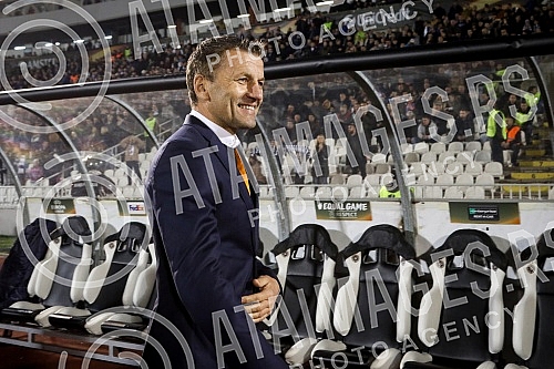 UEFA Europa League group stage match between FK Partizan (Serbia) and KF Skenderbeu (Albania) played at Partizan stadium. Utakmica grape faze UEFA Evropa Lige izmedju FK Partizan i FK Skenderbeg odigrana na station Partizana.