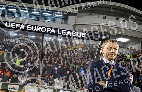 UEFA Europa League group stage match between FK Partizan (Serbia) and KF Skenderbeu (Albania) played at Partizan stadium. Utakmica grape faze UEFA Evropa Lige izmedju FK Partizan i FK Skenderbeg odigrana na station Partizana.