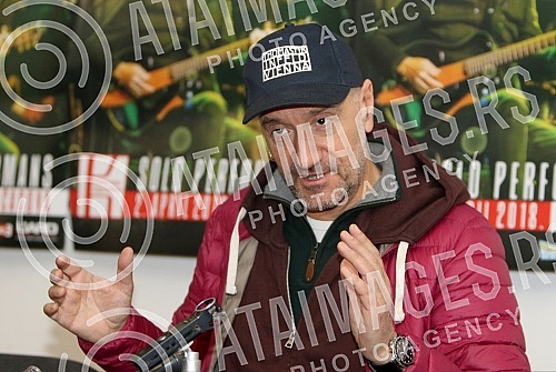 Press conference by Vlatko Stefanovski on the occasion of the announcement of the concert at the Ilija Kolarac Foundation.Pres konferencija Vlatka Stefanovskog povodom najave koncerta u Zaduzbini Ilije Kolarca