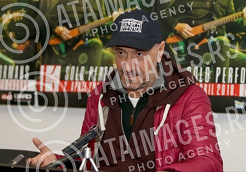 Press conference by Vlatko Stefanovski on the occasion of the announcement of the concert at the Ilija Kolarac Foundation.Pres konferencija Vlatka Stefanovskog povodom najave koncerta u Zaduzbini Ilije Kolarca