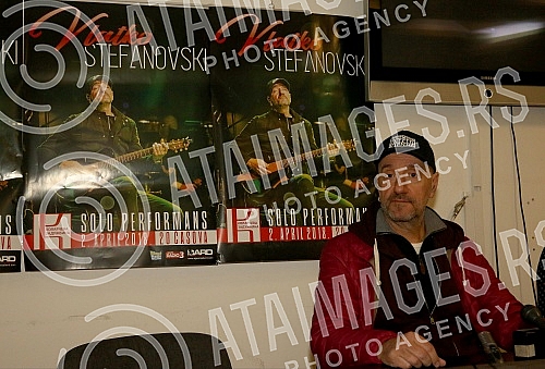 Press conference by Vlatko Stefanovski on the occasion of the announcement of the concert at the Ilija Kolarac Foundation.Pres konferencija Vlatka Stefanovskog povodom najave koncerta u Zaduzbini Ilije Kolarca