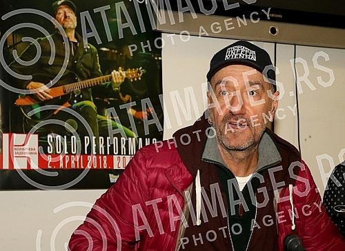 Press conference by Vlatko Stefanovski on the occasion of the announcement of the concert at the Ilija Kolarac Foundation.Pres konferencija Vlatka Stefanovskog povodom najave koncerta u Zaduzbini Ilije Kolarca