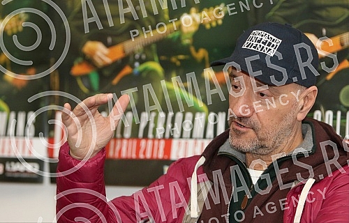 Press conference by Vlatko Stefanovski on the occasion of the announcement of the concert at the Ilija Kolarac Foundation.Pres konferencija Vlatka Stefanovskog povodom najave koncerta u Zaduzbini Ilije Kolarca