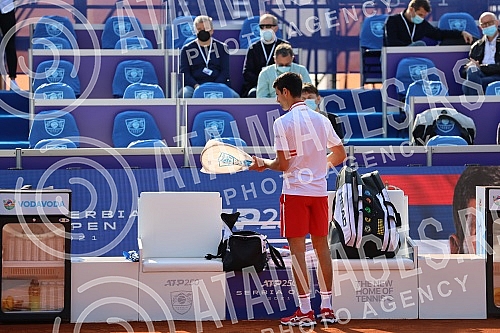 The fourth day of the Serbia Open 2021, a match between Novak Djokovic (Serbia) and Soonwoo Kwon (South Korea).Cetvrti dan na turniru Serbia Open 2021, mec izmedju Novaka Djokovica (Srbija) i Soonwoo Kwon (Juzna Koreja). 