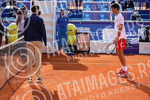 The fourth day of the Serbia Open 2021, a match between Novak Djokovic (Serbia) and Soonwoo Kwon (South Korea).Cetvrti dan na turniru Serbia Open 2021, mec izmedju Novaka Djokovica (Srbija) i Soonwoo Kwon (Juzna Koreja). 