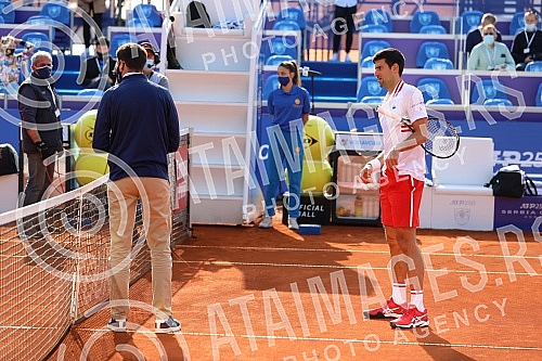The fourth day of the Serbia Open 2021, a match between Novak Djokovic (Serbia) and Soonwoo Kwon (South Korea).Cetvrti dan na turniru Serbia Open 2021, mec izmedju Novaka Djokovica (Srbija) i Soonwoo Kwon (Juzna Koreja). 